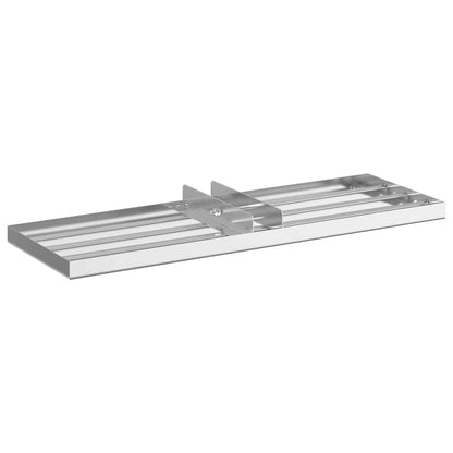 vidaXL Garden Leveling Rake Silver 75 x 25 x 6 cm Stainless Steel
