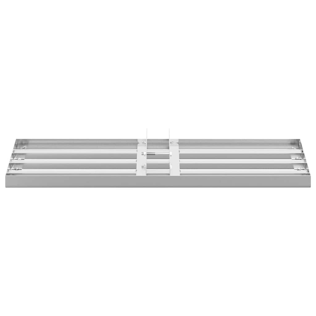 vidaXL Garden Leveling Rake Silver 75 x 25 x 6 cm Stainless Steel