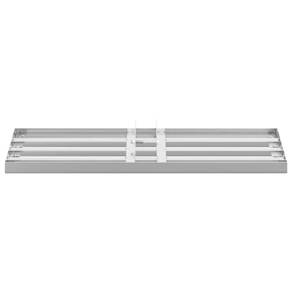 vidaXL Garden Leveling Rake Silver 75 x 25 x 6 cm Stainless Steel