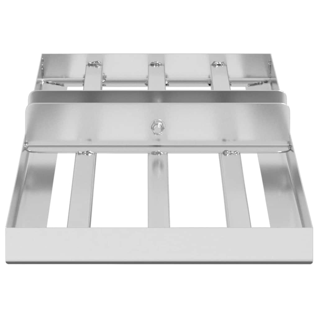 vidaXL Garden Leveling Rake Silver 75 x 25 x 6 cm Stainless Steel