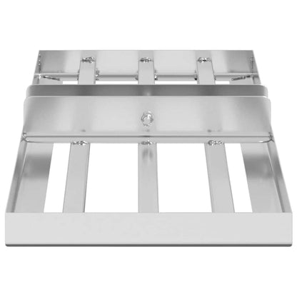 vidaXL Garden Leveling Rake Silver 75 x 25 x 6 cm Stainless Steel