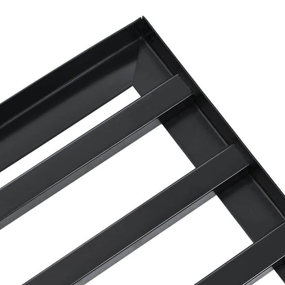 vidaXL Garden Leveling Rake Black 75 x 25 x 6 cm Powder-Coated Steel