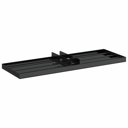 vidaXL Garden Leveling Rake Black 75 x 25 x 6 cm Powder-Coated Steel