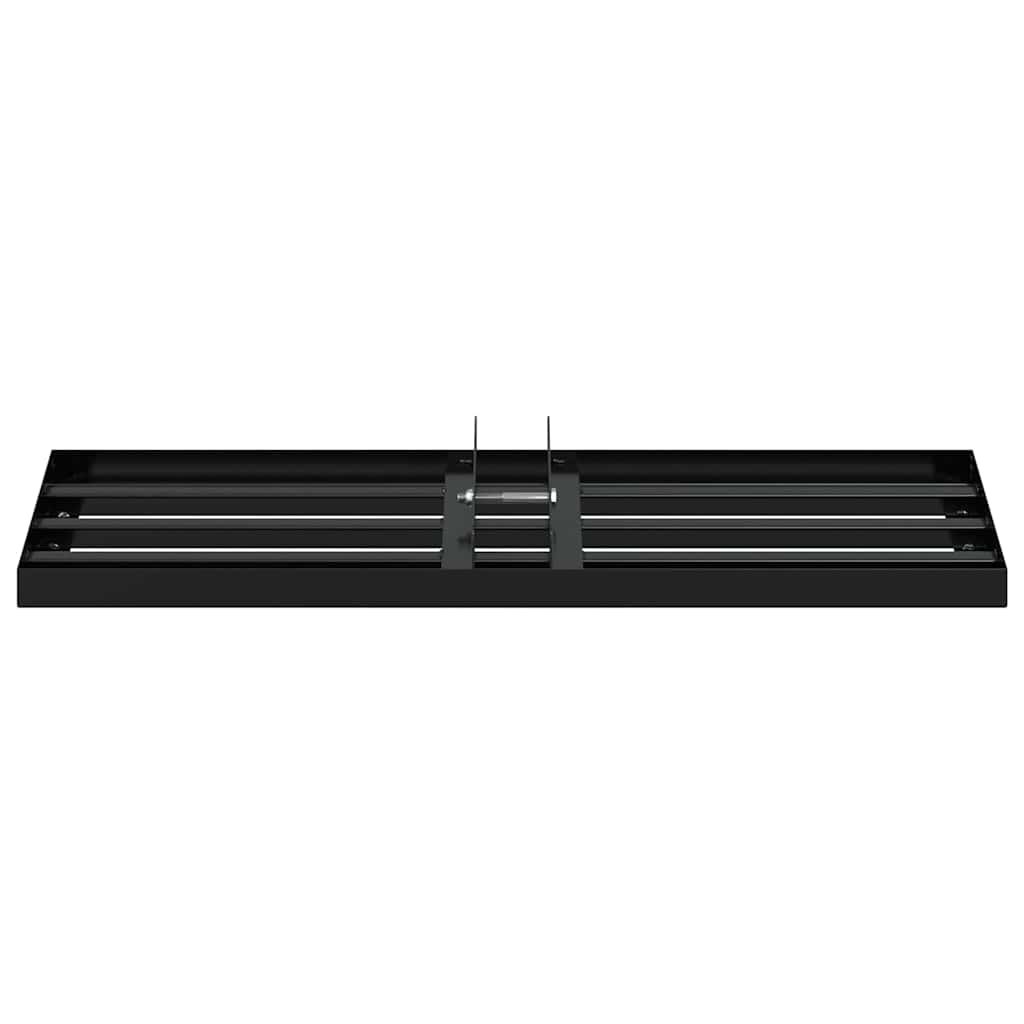 vidaXL Garden Leveling Rake Black 75 x 25 x 6 cm Powder-Coated Steel