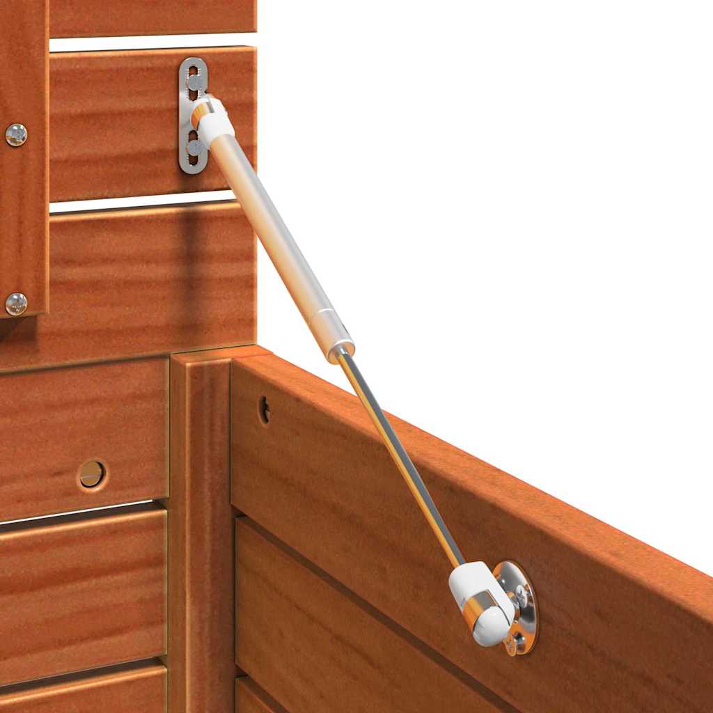 vidaXL Storage Box Engineered wood 101 x 50.5 x 46.5 cm Wax Brown