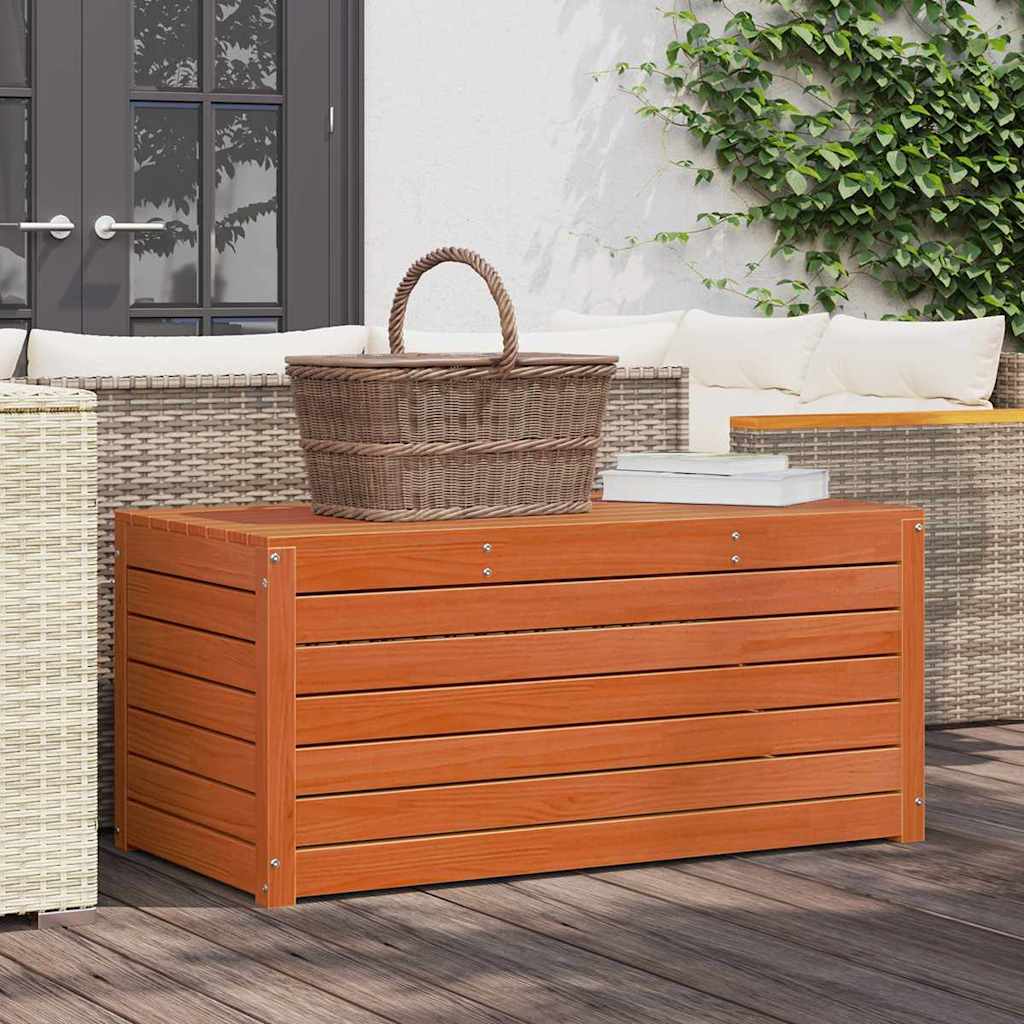 vidaXL Storage Box Engineered wood 101 x 50.5 x 46.5 cm Wax Brown