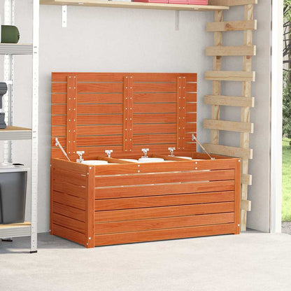 vidaXL Storage Box Engineered wood 101 x 50.5 x 46.5 cm Wax Brown