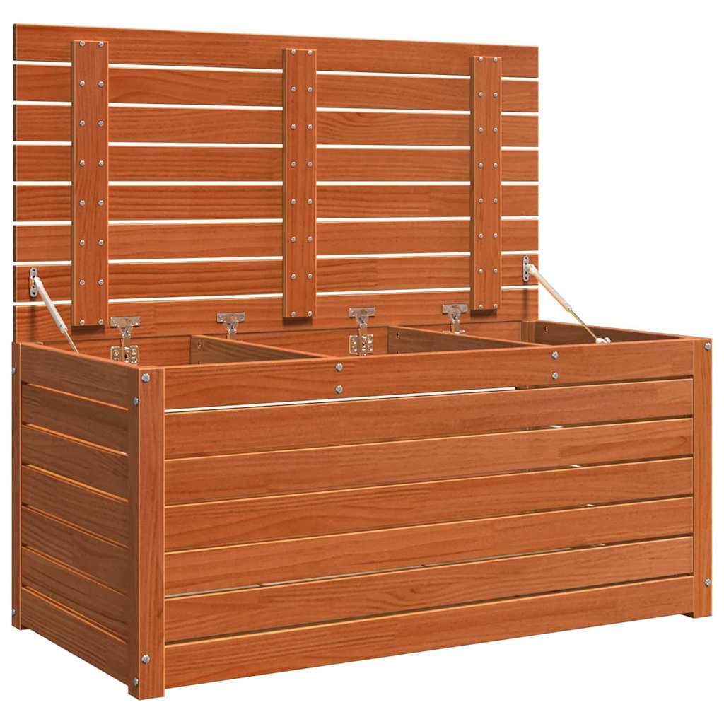 vidaXL Storage Box Engineered wood 101 x 50.5 x 46.5 cm Wax Brown