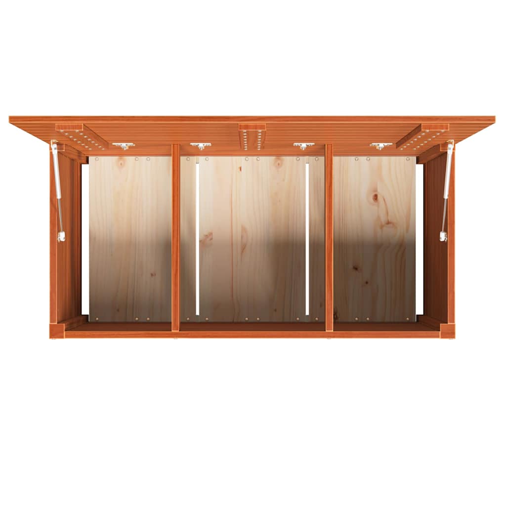 vidaXL Storage Box Engineered wood 101 x 50.5 x 46.5 cm Wax Brown