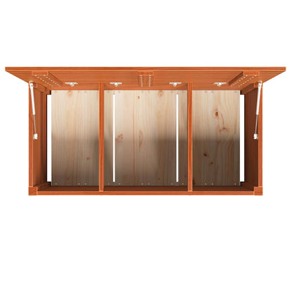 vidaXL Storage Box Engineered wood 101 x 50.5 x 46.5 cm Wax Brown
