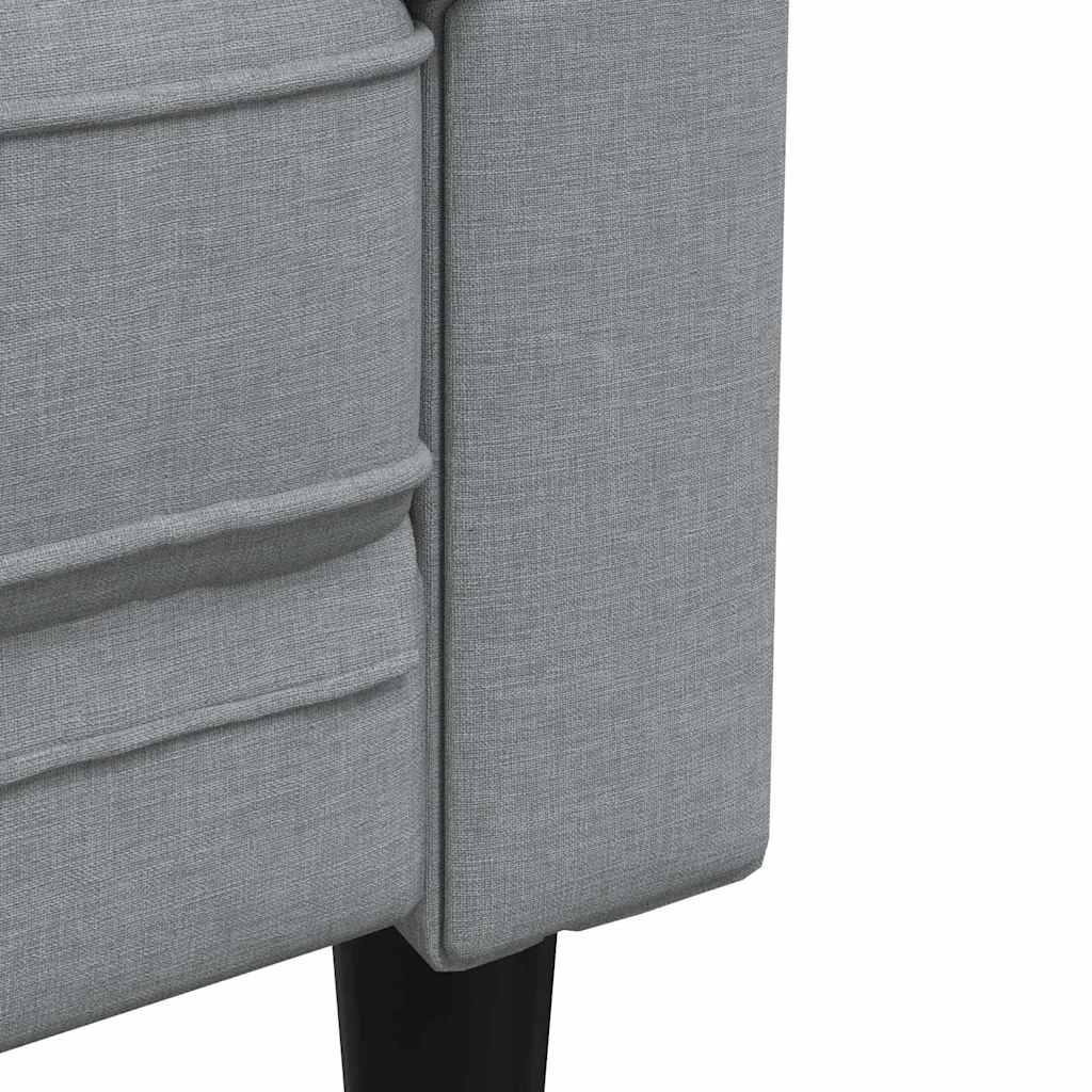 vidaXL Sofa Light Grey 78.5 x 74.5 x 74.5 cm Polyester