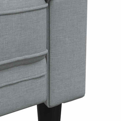 vidaXL Sofa Light Grey 78.5 x 74.5 x 74.5 cm Polyester