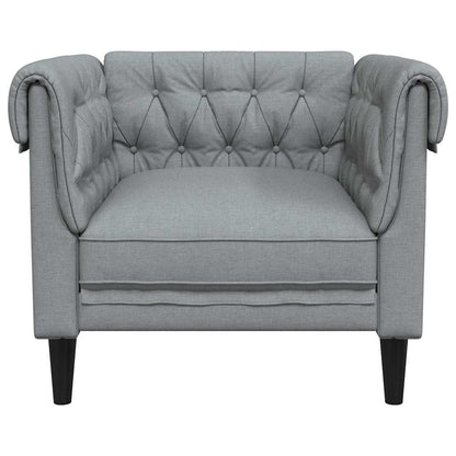 vidaXL Sofa Light Grey 78.5 x 74.5 x 74.5 cm Polyester