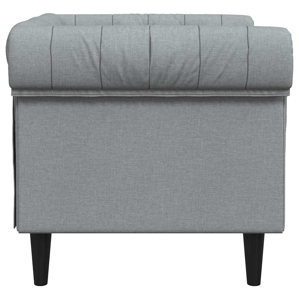 vidaXL Sofa Light Grey 78.5 x 74.5 x 74.5 cm Polyester