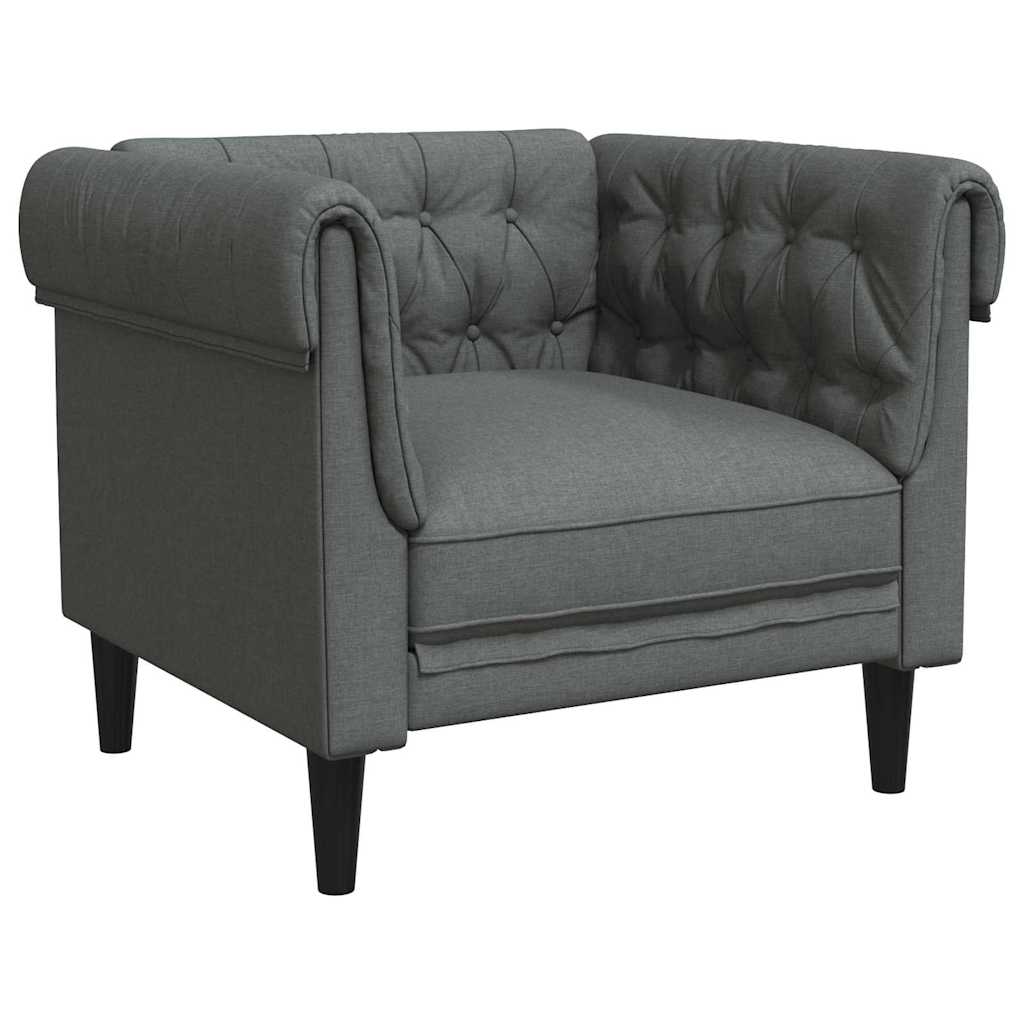 vidaXL Sofa Dark Grey 78.5 x 74.5 x 74.5 cm Polyester