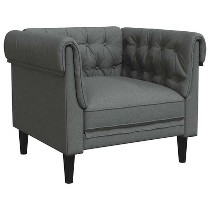 vidaXL Sofa Dark Grey 78.5 x 74.5 x 74.5 cm Polyester