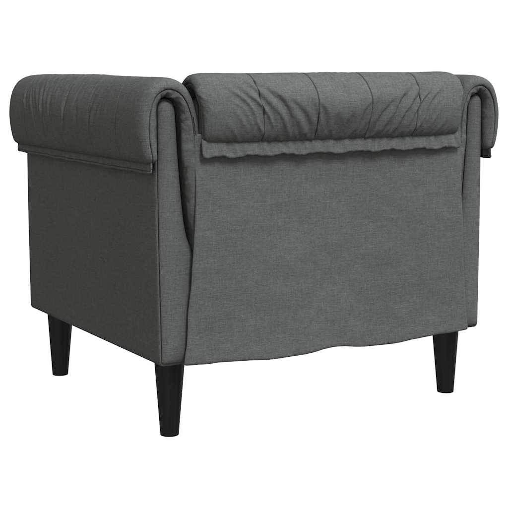 vidaXL Sofa Dark Grey 78.5 x 74.5 x 74.5 cm Polyester