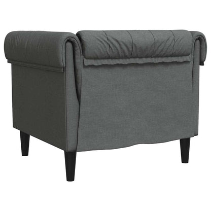 vidaXL Sofa Dark Grey 78.5 x 74.5 x 74.5 cm Polyester
