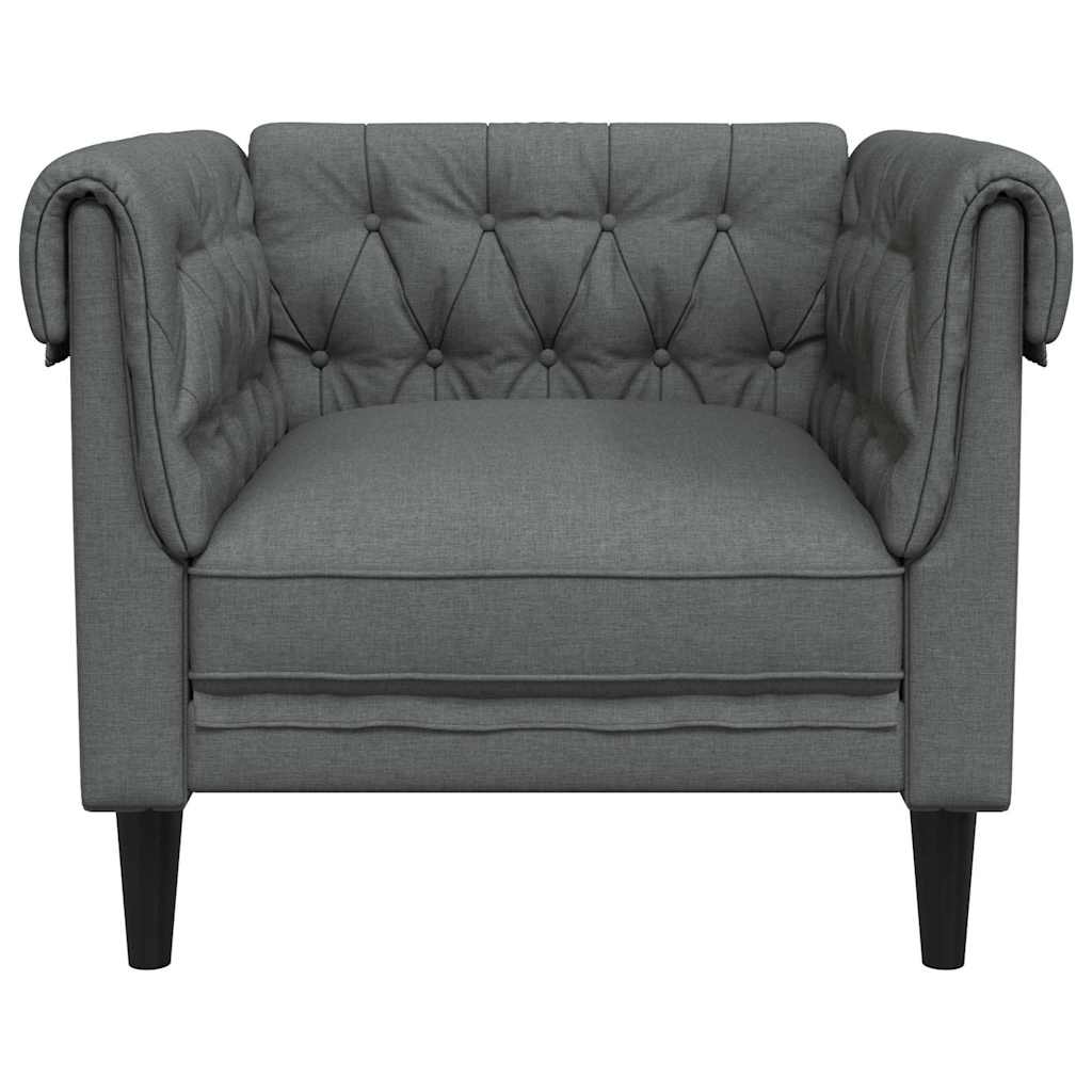 vidaXL Sofa Dark Grey 78.5 x 74.5 x 74.5 cm Polyester