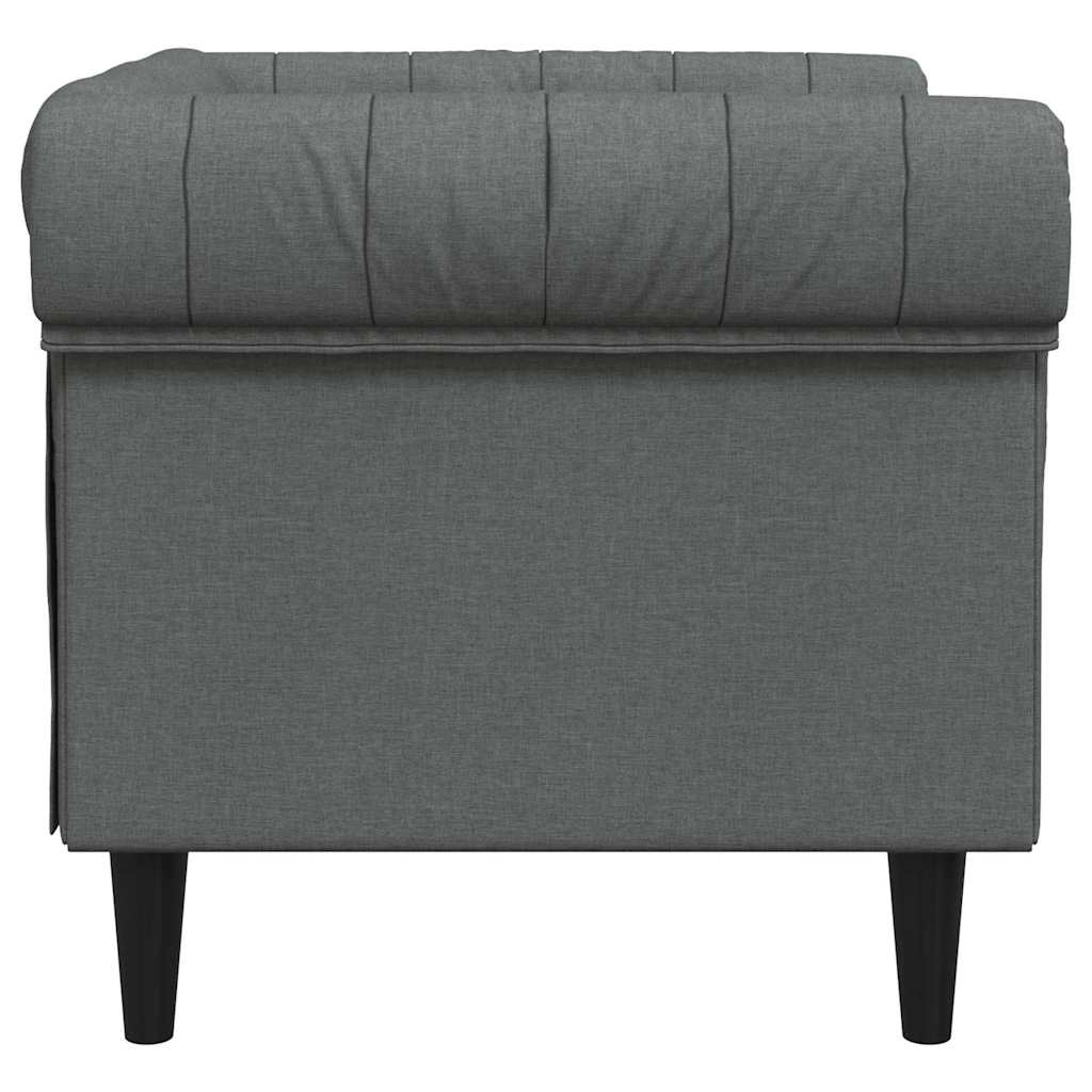 vidaXL Sofa Dark Grey 78.5 x 74.5 x 74.5 cm Polyester