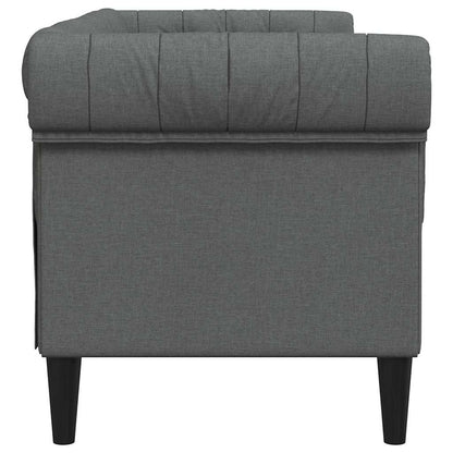 vidaXL Sofa Dark Grey 182.5 x 74.5 x 74.5 cm Polyester