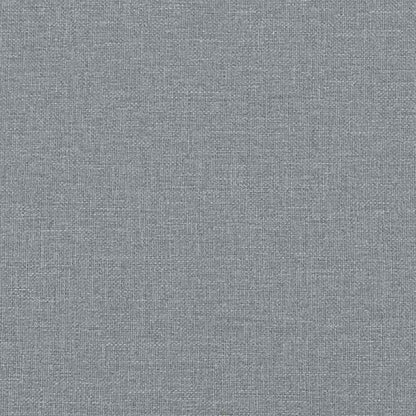 vidaXL Sofa Light Grey 201.5 x 74.5 x 74.5 cm Polyester