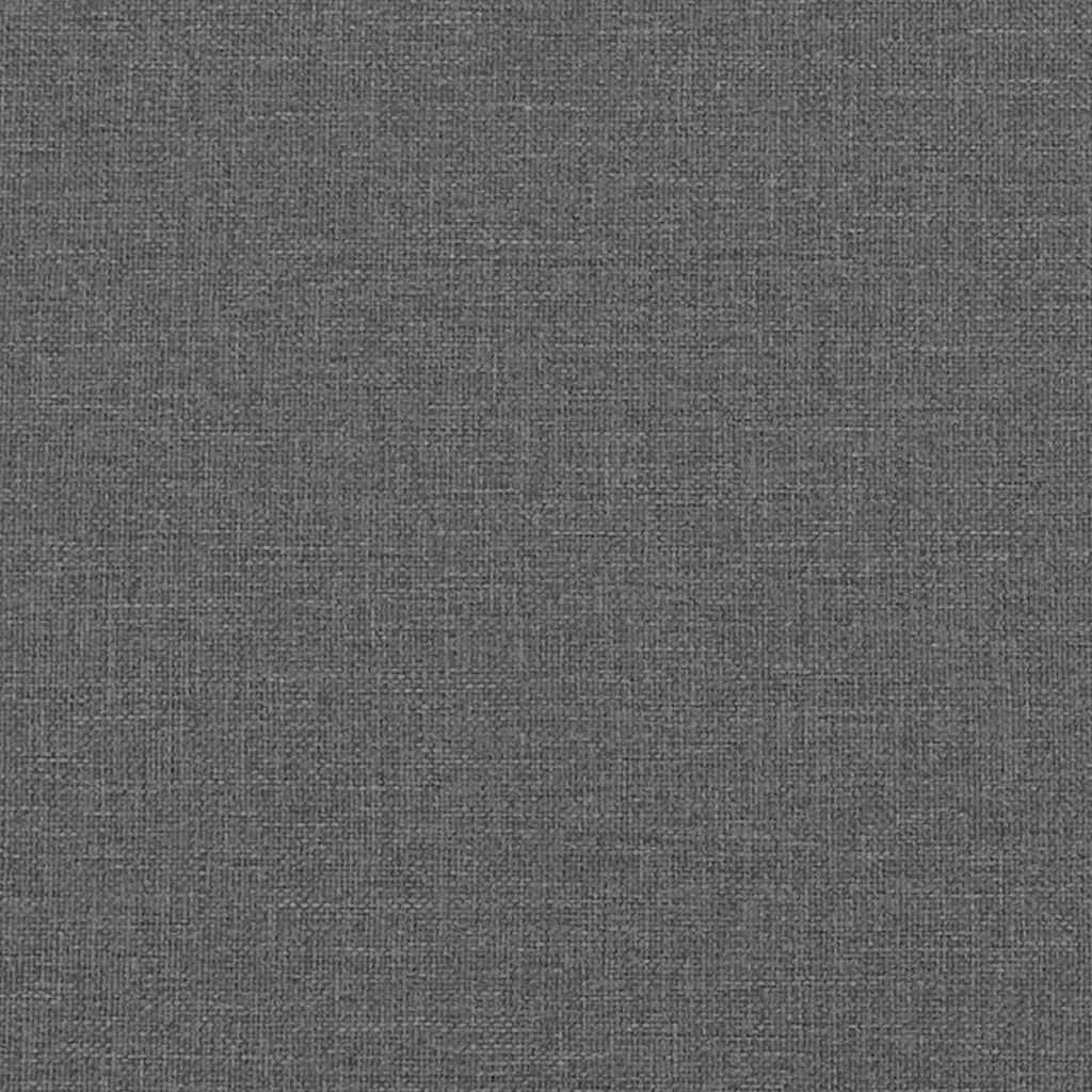 vidaXL Sofa Dark Grey 201.5 x 74.5 x 74.5 cm Polyester