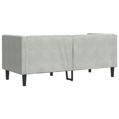 vidaXL Sofa Light Grey 174 x 74.5 x 70.5 cm Velvet