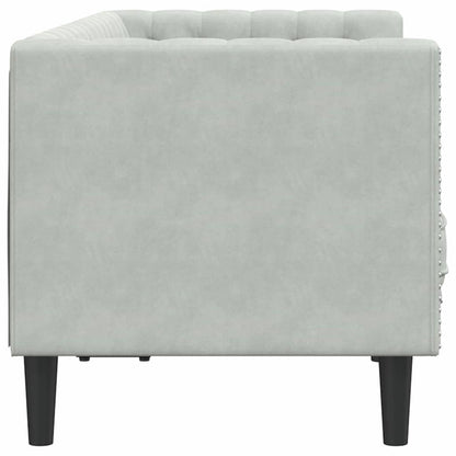 vidaXL Sofa Light Grey 174 x 74.5 x 70.5 cm Velvet