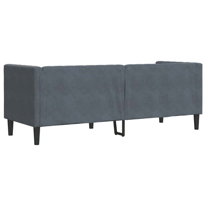 vidaXL Sofa Dark Grey 194 x 74.5 x 70.5 cm Velvet