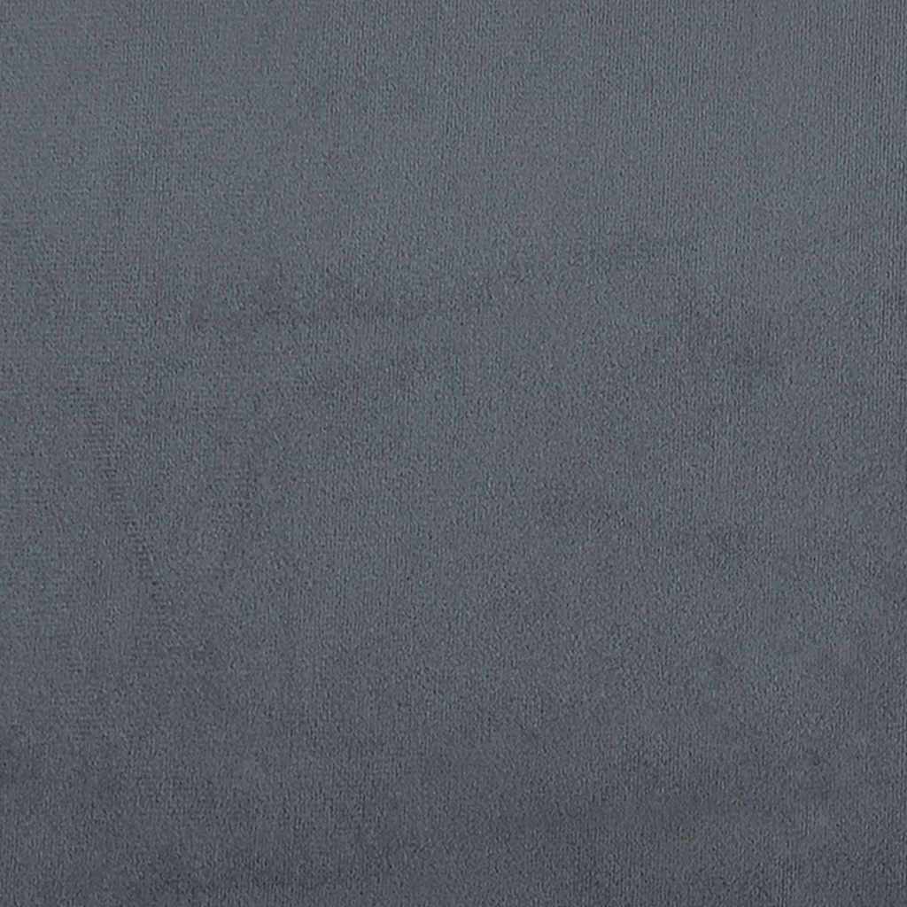 vidaXL Sofa Dark Grey 194 x 74.5 x 70.5 cm Velvet