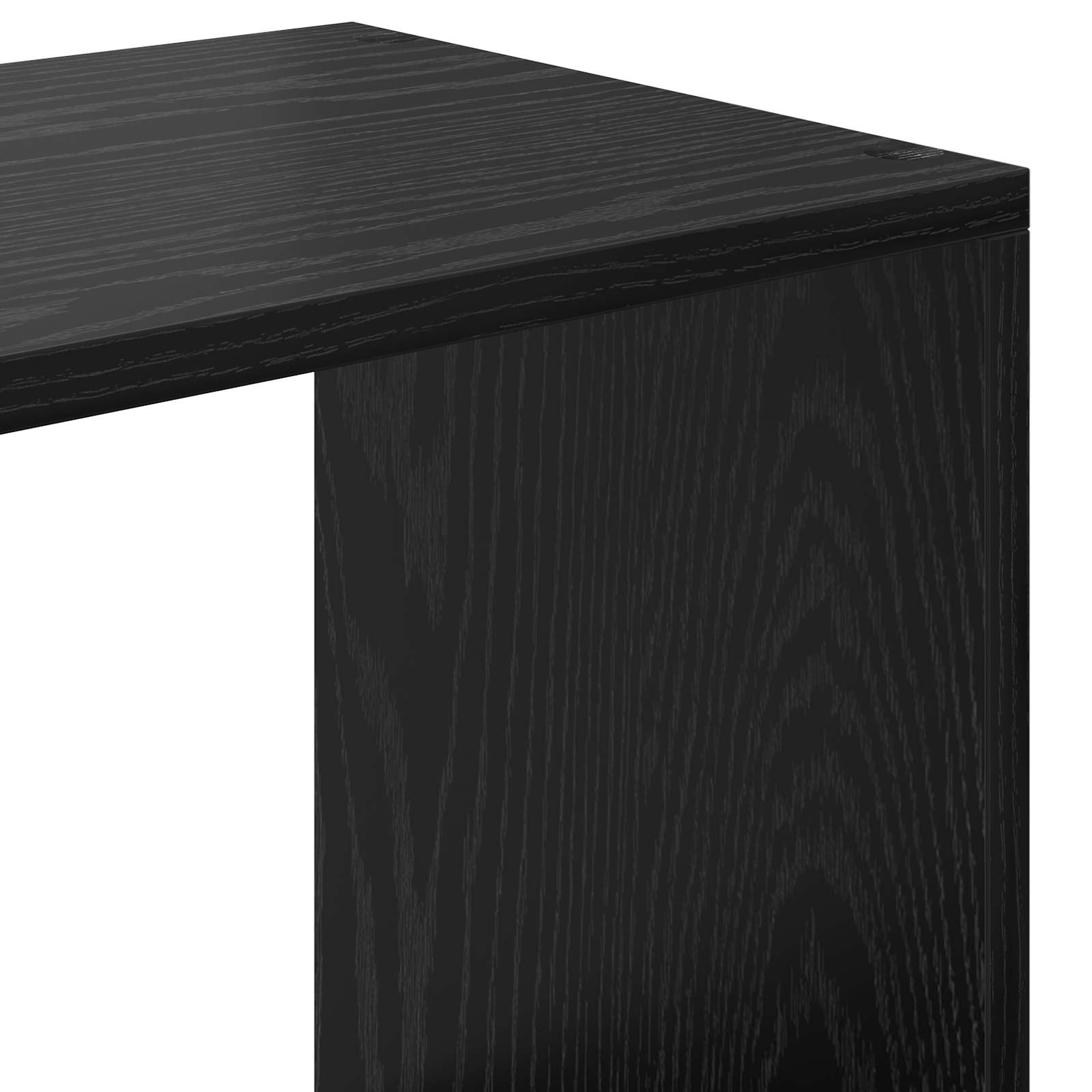 vidaXL Book Cabinet 16-Tier 137.5 x 29 x 137.5 cm Engineered Wood - Black