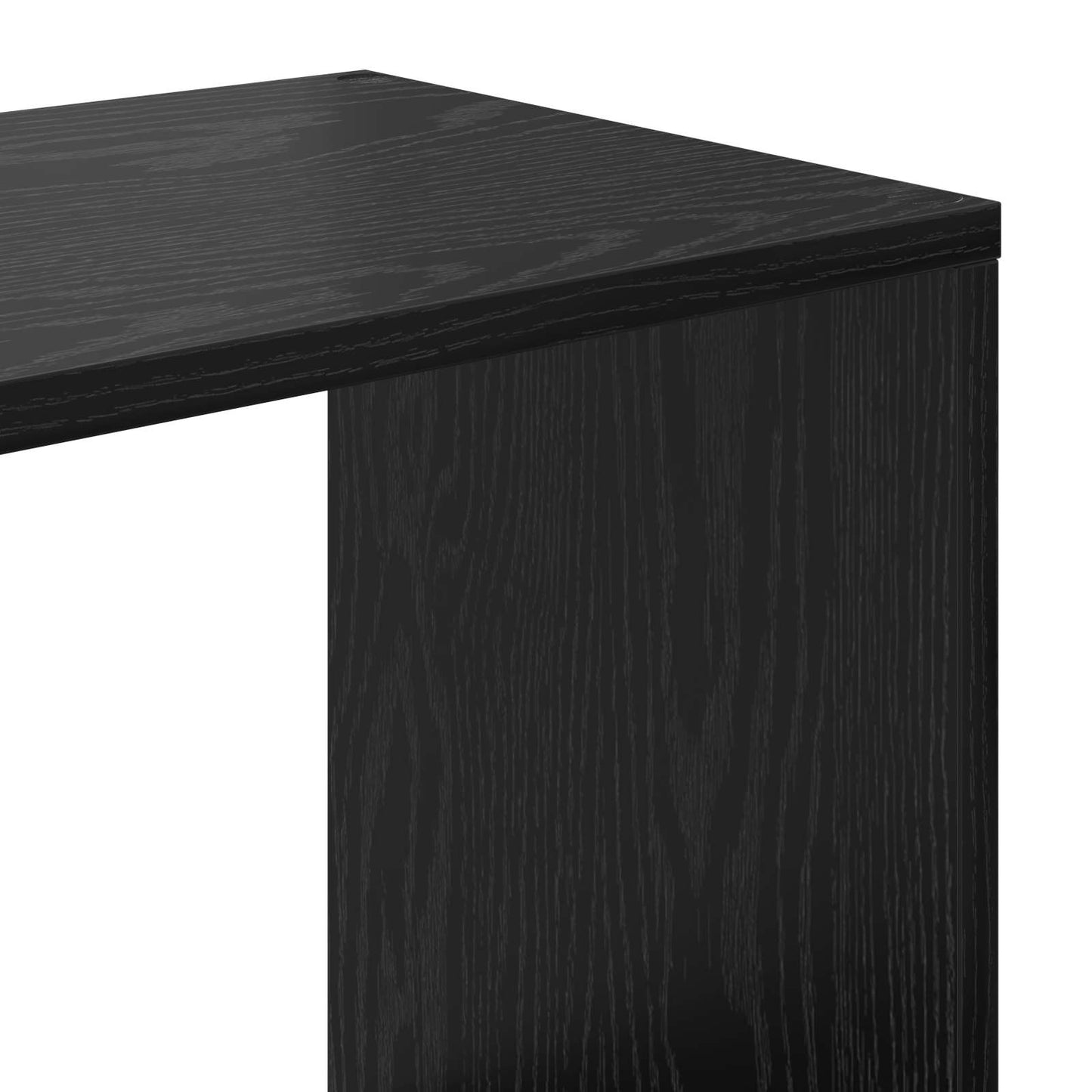 vidaXL Book Cabinet 12-Tier 132 x 29 x 141.5 cm Engineered Wood - Black