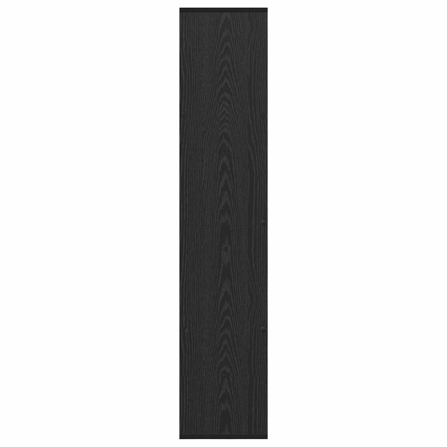 vidaXL Book Cabinet 12-Tier 132 x 29 x 141.5 cm Engineered Wood - Black