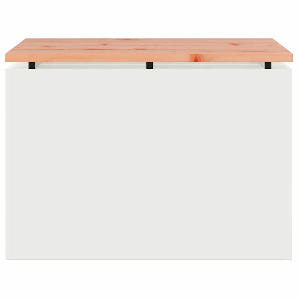 vidaXL Garden Bench White 60 x 40 x 43 cm Steel