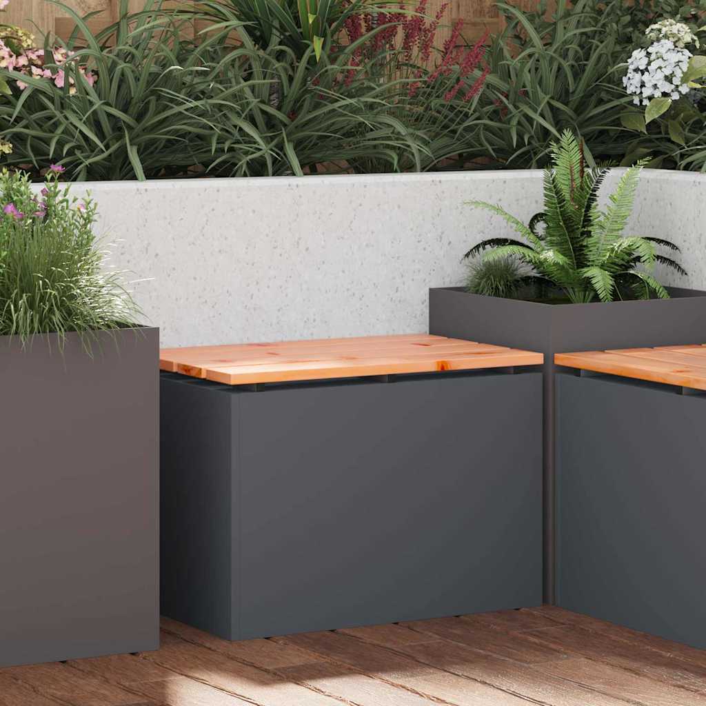 vidaXL Garden Bench 1-Seater 60 x 40 x 43 cm - Anthracite