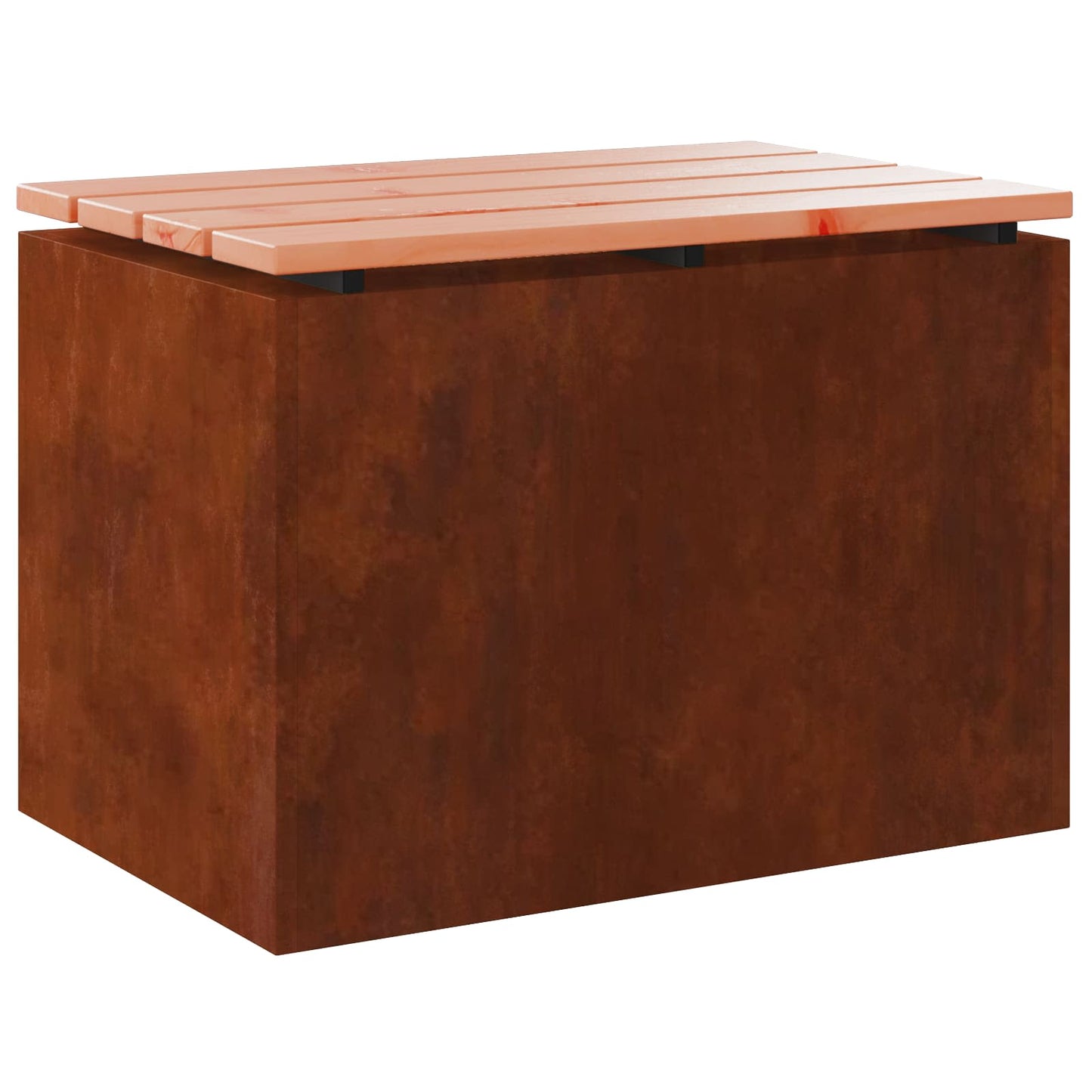vidaXL Garden Bench 1 -Seater 60 x 40 x 43 cm Rusty Rectangular - Brown