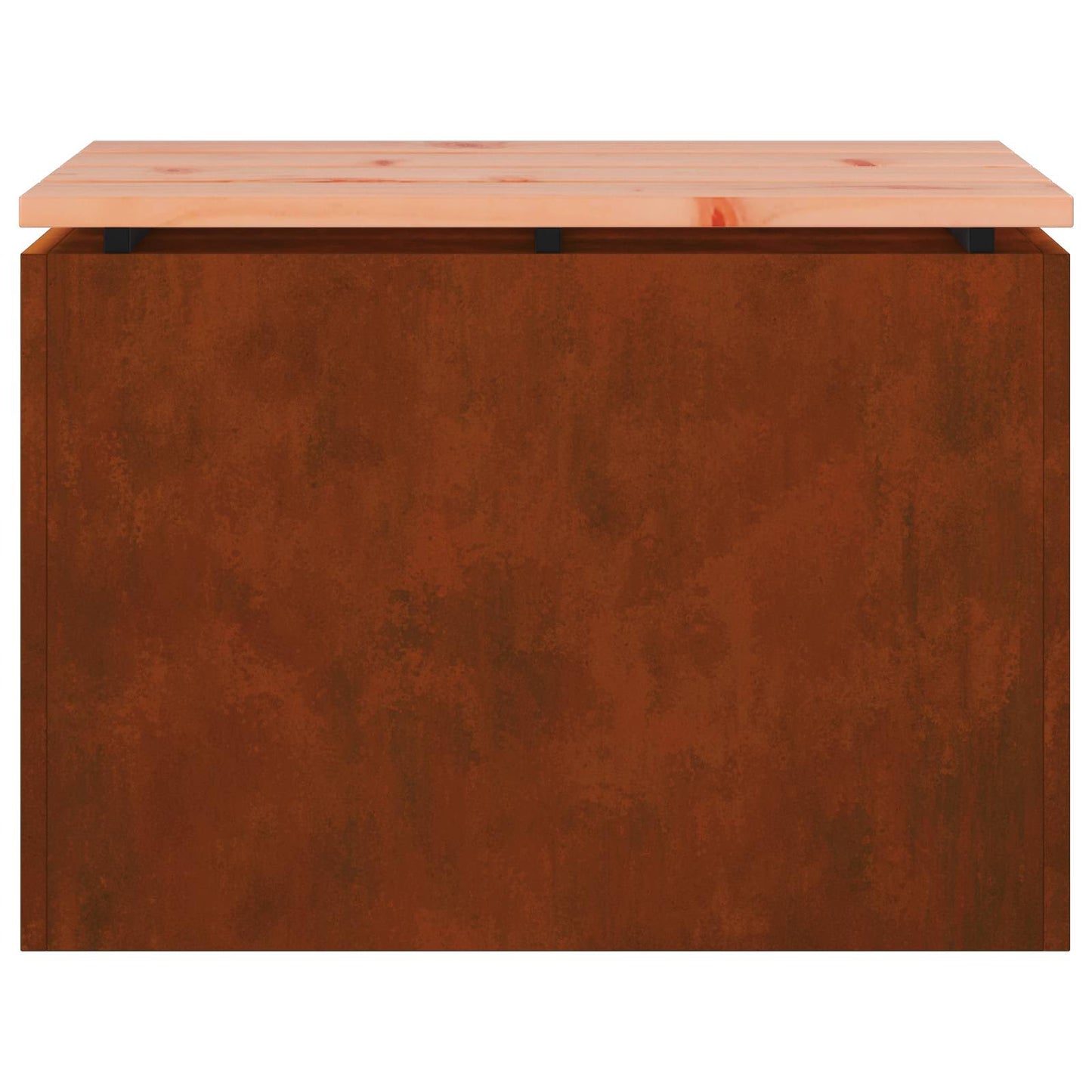 vidaXL Garden Bench 1 -Seater 60 x 40 x 43 cm Rusty Rectangular - Brown