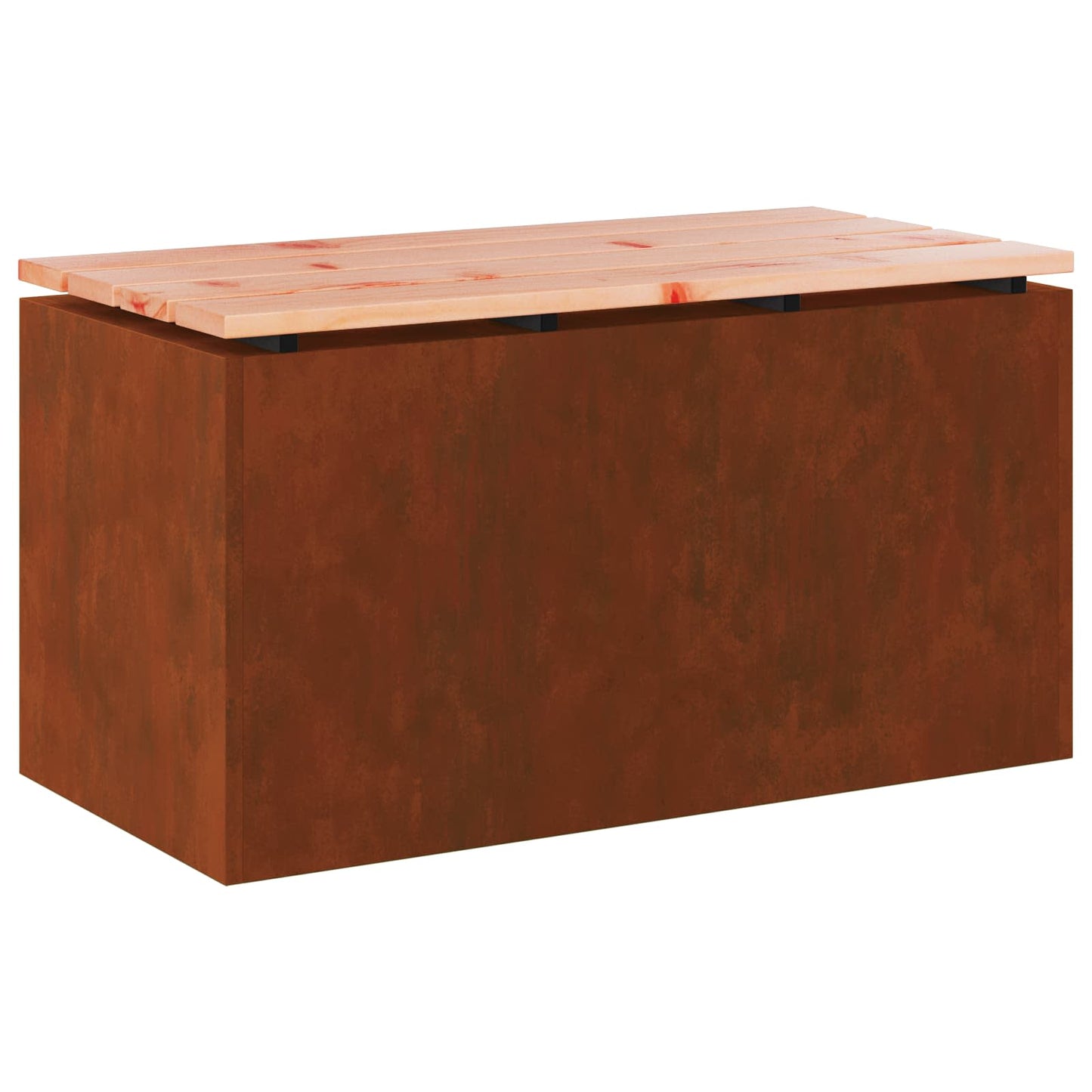 vidaXL Garden Bench 2 -Seater 80 x 40 x43 cm Rusty Rectangular - Brown