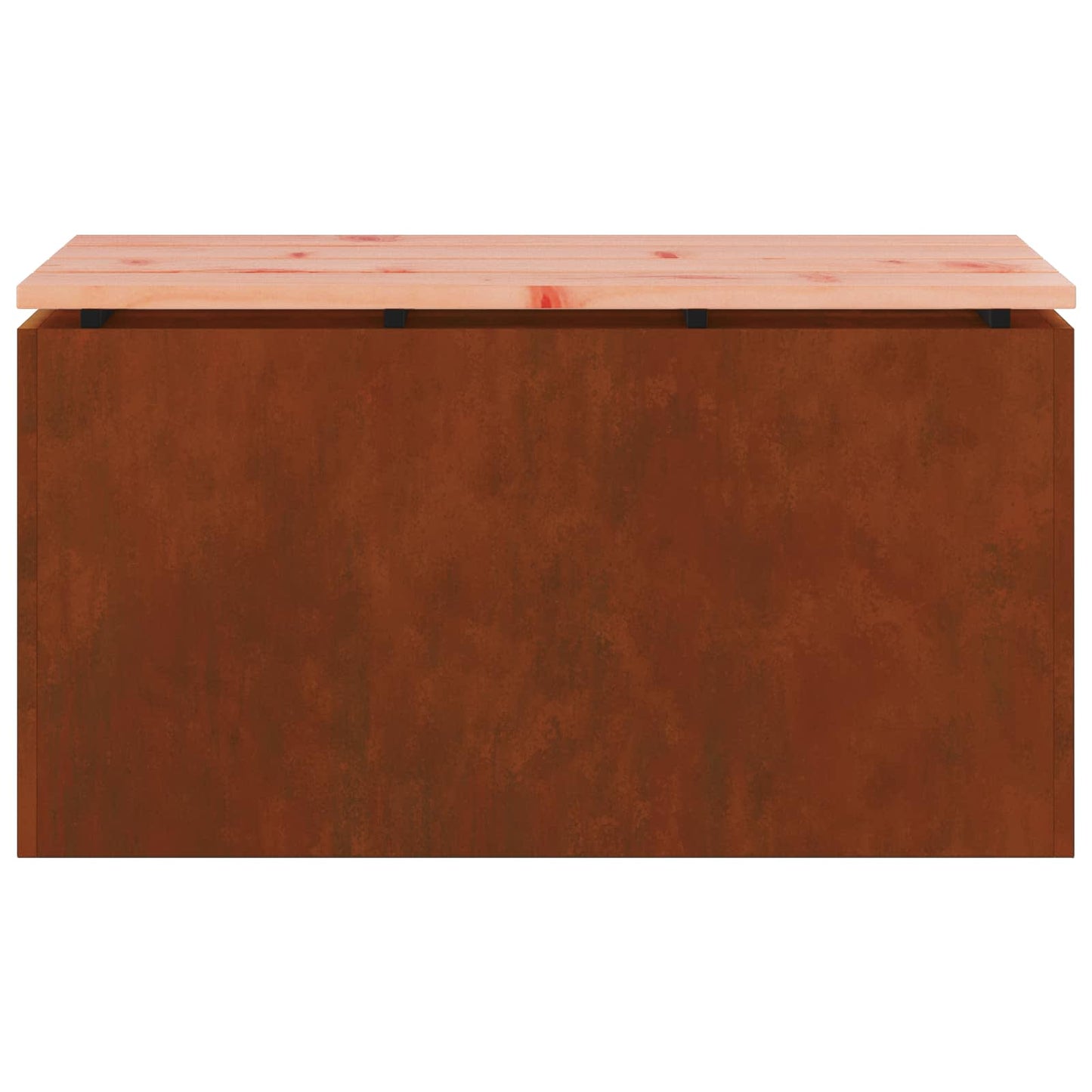 vidaXL Garden Bench 2 -Seater 80 x 40 x43 cm Rusty Rectangular - Brown