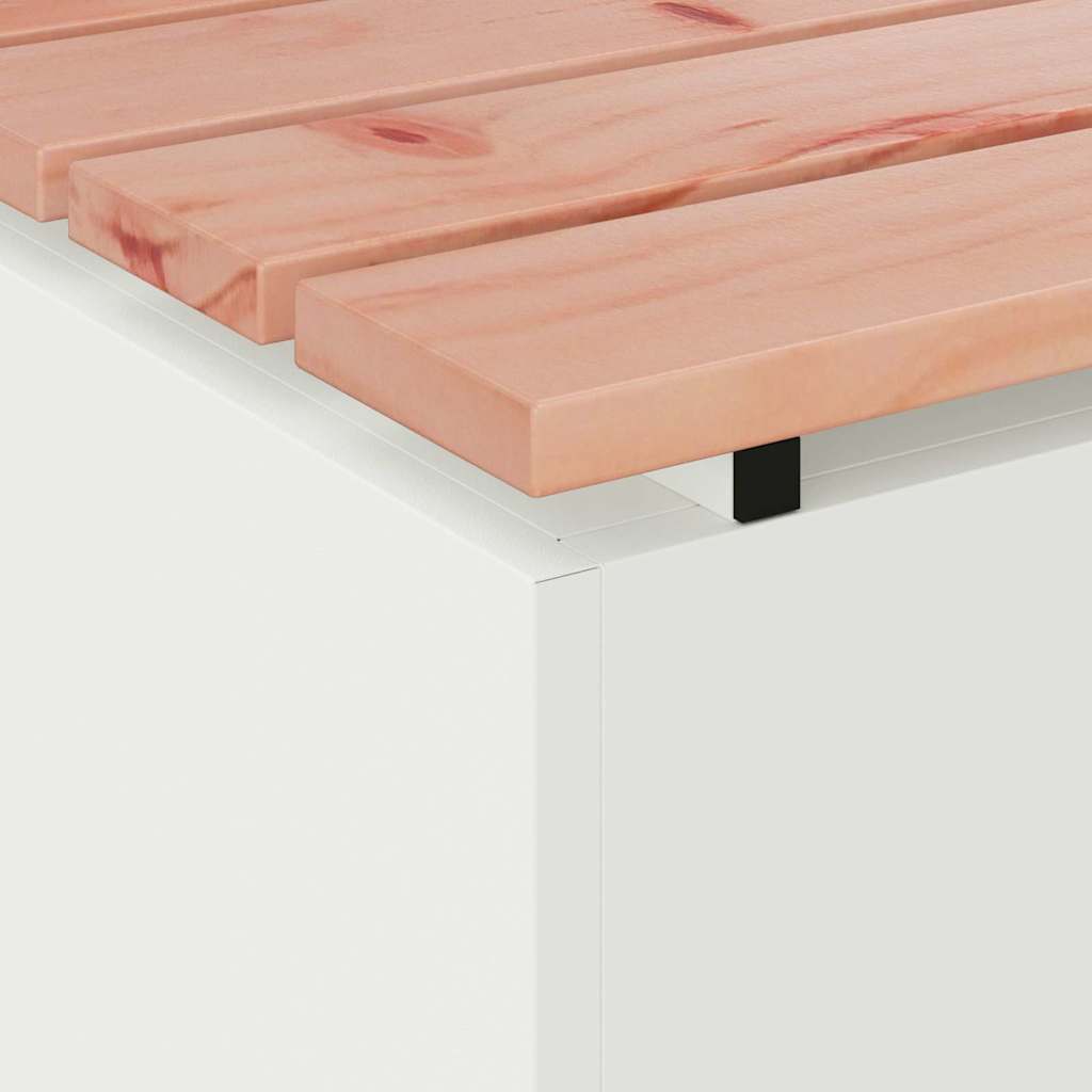 vidaXL Garden Bench White 40 x 40 x 43 cm Steel