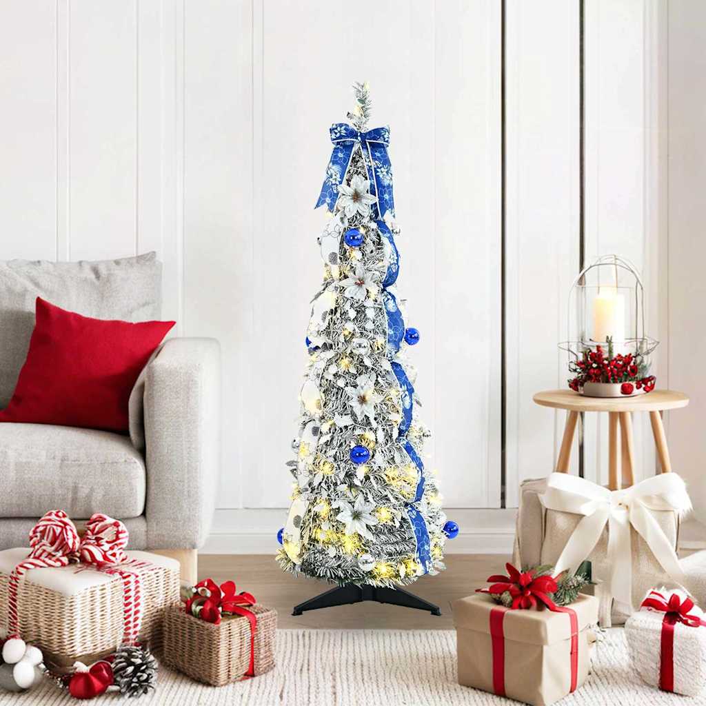 vidaXL Artificial Christmas Tree White 120 cm PVC