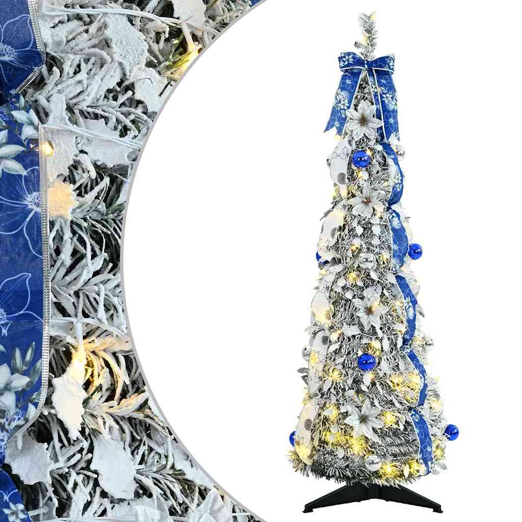 vidaXL Artificial Christmas Tree White 120 cm PVC