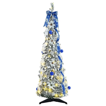 vidaXL Artificial Christmas Tree White 120 cm PVC