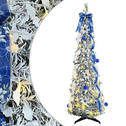 vidaXL Artificial Christmas Tree White 150 cm PVC