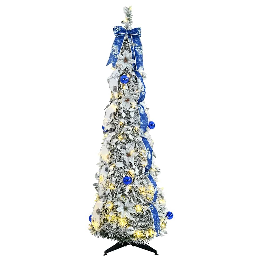 vidaXL Artificial Christmas Tree White 150 cm PVC