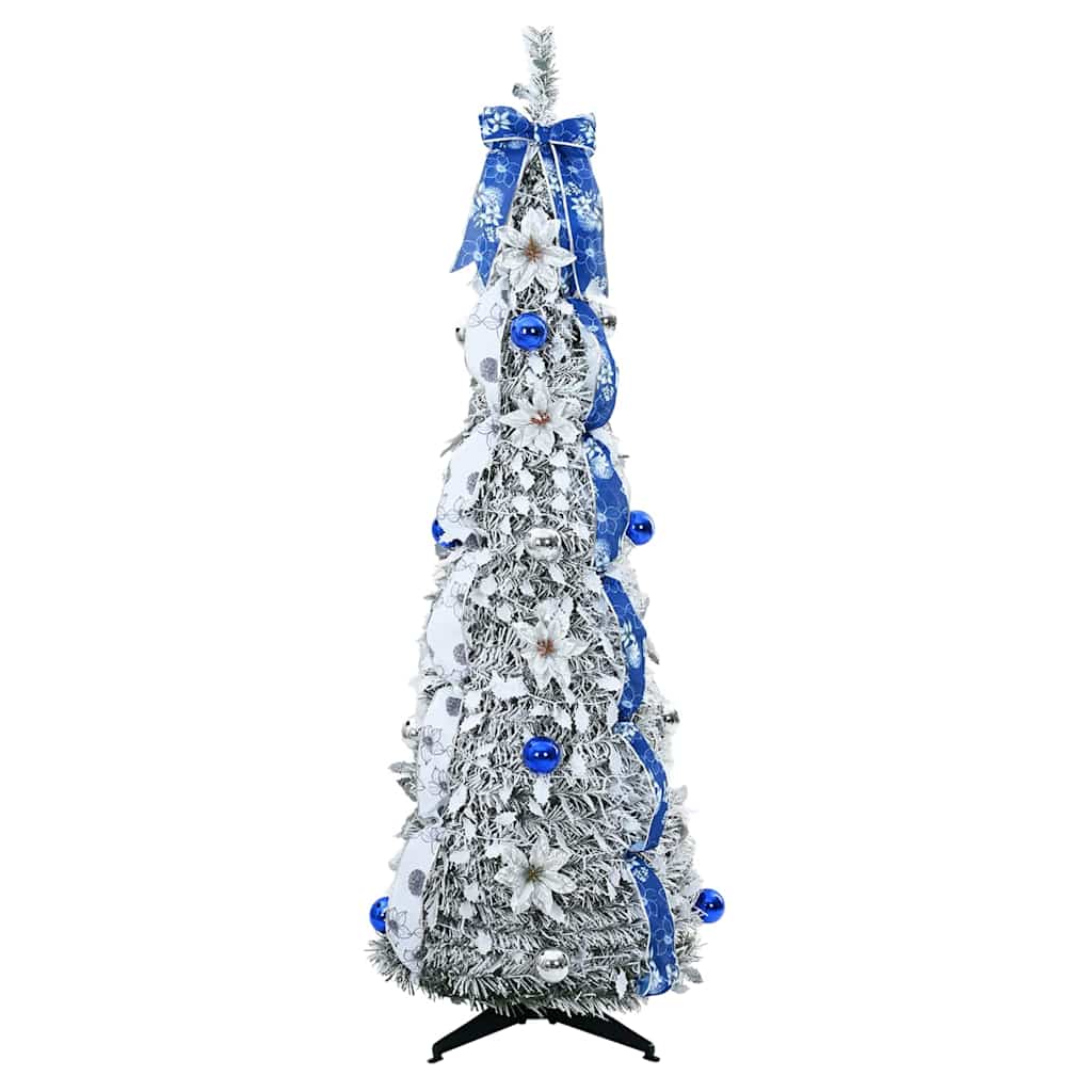 vidaXL Artificial Christmas Tree White 150 cm PVC