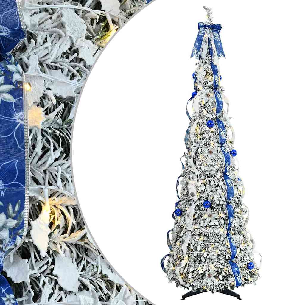 vidaXL Artificial Christmas Tree White 180 cm PVC