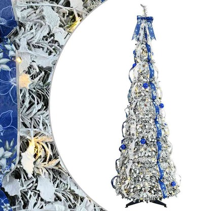 vidaXL Artificial Christmas Tree White 180 cm PVC
