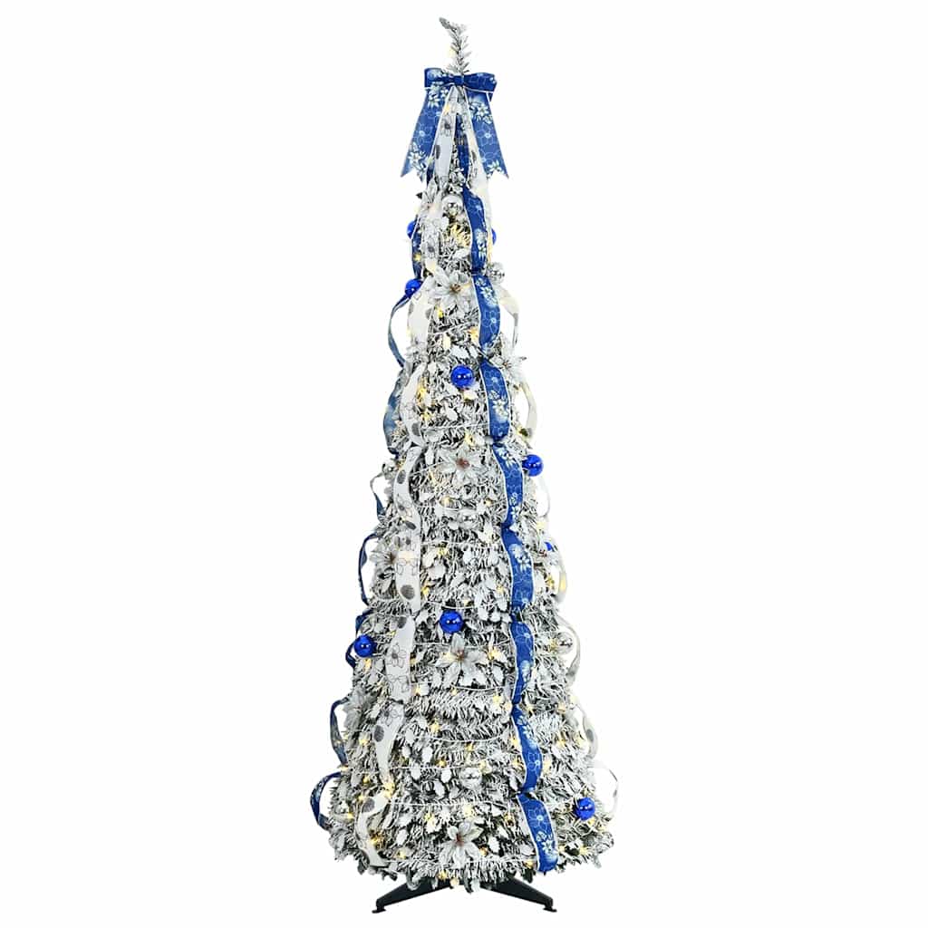 vidaXL Artificial Christmas Tree White 180 cm PVC